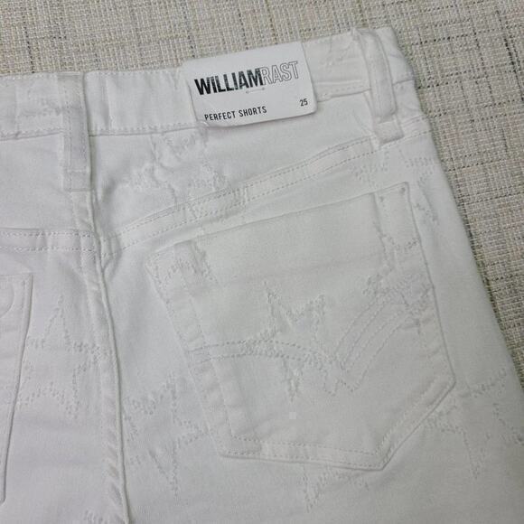 NWT William Rast Perfect Shorts Star White Size 25 - Picture 2 of 4